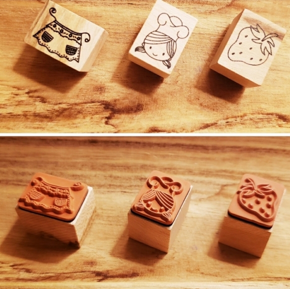 Wooden rubber stamps - Picture 2 of 6